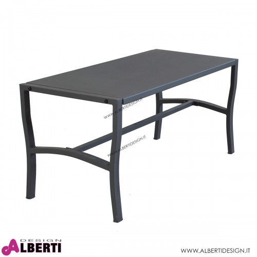 Tavolino in metallo per esterno 92x45x45 cm