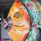 Pesce in ferro colorato L150x110x25 cm
