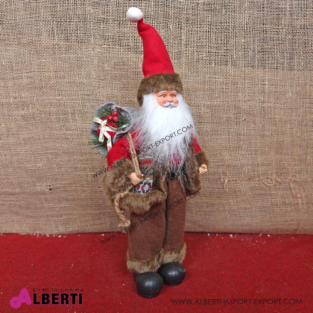 Babbo Natale 40 Cm.Pupazzo Babbo Natale 40cm