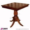 Tavolo in legno di teak quadrato 70 x70 con gamba centrale GAIA 70x70xh76 cm