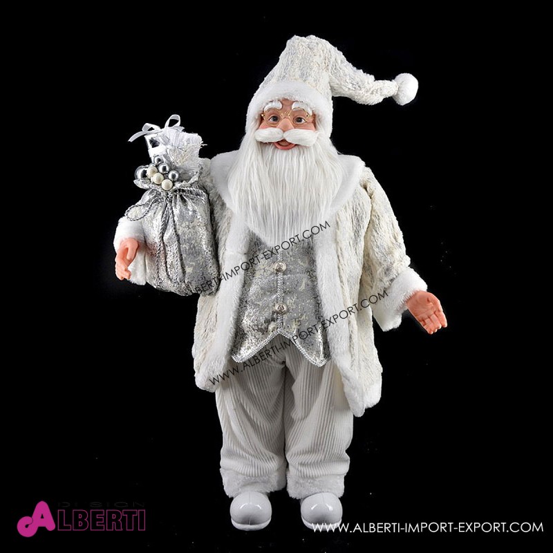 Babbo Natale 90 Cm.Babbo Natale In Piedi Bia Arg90cm