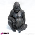 Gorilla seduto grande in vetroresina H 115cm