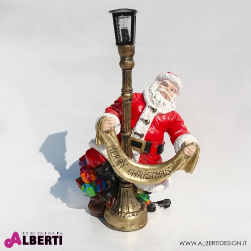 Babbo Natale con lampione H80