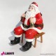 Babbo Natale su panca H58 cm