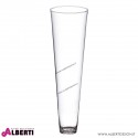 Vaso in vetro conico H70 D18 cm