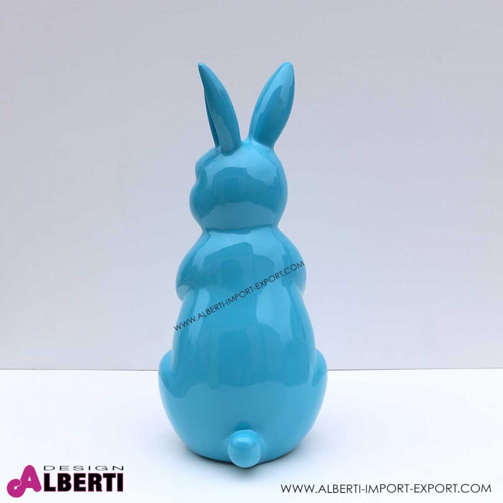 Coniglio blu elettrico h50cm Coniglio recinto decorazione