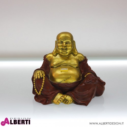 Buddha oro seduto in poliresina 26x20x23cm