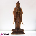Buddha in legno bicolor 42x20xH100cm