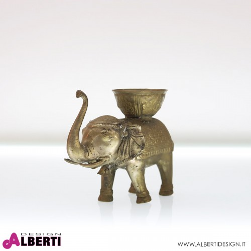 Statuetta elefante in metallo 24x16xH20 cm