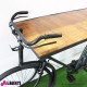 Tavolo su base bicicletta nera 210x50xh108 cm