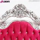 962 NMMILS^FUCSIA_b Divano Milano silver/fucsia stras2p.150x80x129