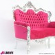 962 NMMILS^FUCSIA_e Divano Milano silver/fucsia stras2p.150x80x129