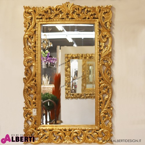 Specchio barocco T69 foglia oro  99x4x155