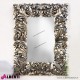 Specchio Foglie silver 90x120cm