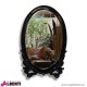 Specchio ovale nero 90xh145 cm