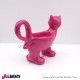 Gatto fucsia h35cm