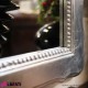 Specchio barocco con foglia argento 74x5x99 cm