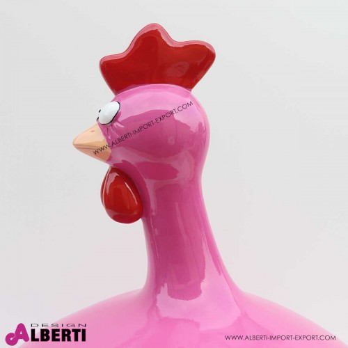 Gallina a palla fucsia 60cm