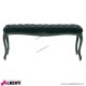 Panca barocco Opulent nera 114x34x43 cm