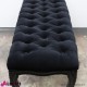 Panca barocco Opulent nera 114x34x43 cm