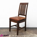 Sedia in legno stile coloniale 50x49x84 cm