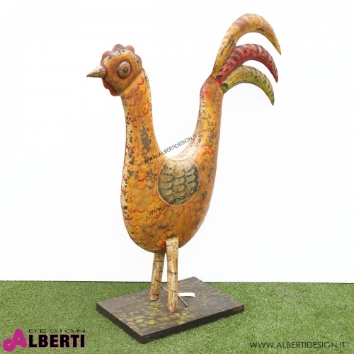 Gallo in ferro battuto 38x108xH133 cm