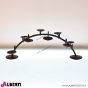 Candelabro in ferro a 7 fuochi 75x36xh28 cm