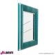Specchio Croco verde 100x85cm
