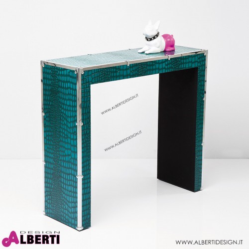 Console Croco verde 90x30xh80 cm