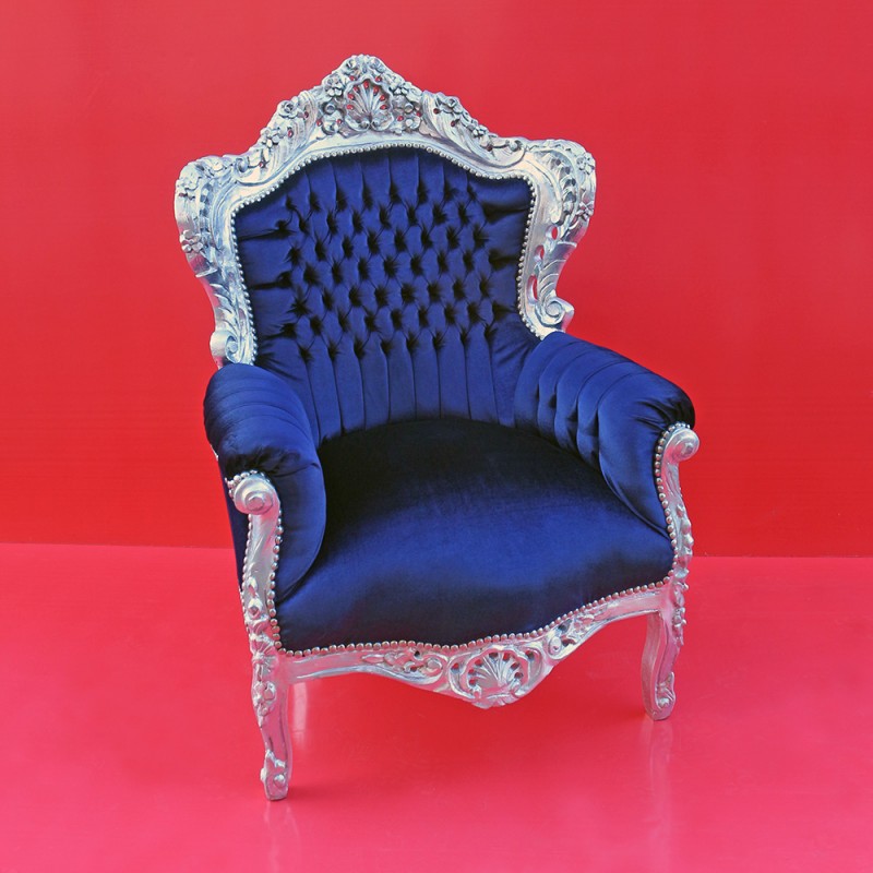 Poltrona Stile Barocco Moderno Poltrona Barocco Argento