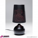 Abat-Jour modello Boudoir Rose nera H 25cm