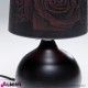 Lampada da tavolo Boudoir Rose nera H 25cm