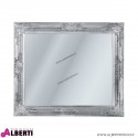 Specchio barocco argento in resina 74x5x64 cm