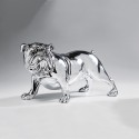 Figura Bulldog cromato 22x38x19cm