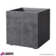 Vaso cubo Millennium 39x39xH39cm litri 40 antrac.