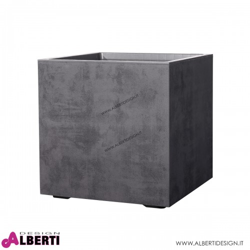 Vaso cubo Millennium antracite 49x49xH49 cm