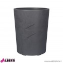 Vaso da esterno Millennium antracite in plastica D43xH53 cm