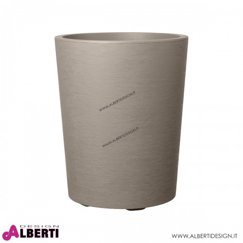 Vaso Gravity grigio chiaro in plastica D43,5xH53cm