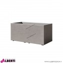 Vaso Gravity grigio in plastica 78,5x39xH39 cm