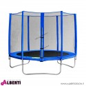 Trampolino elastico per bambini con rete di protezione D305xH245 cm