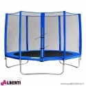 Trampolino elastico per bambini con rete di protezione D366xH269 cm