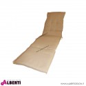 Cuscino per lettino con volant ecru 190x55 cm