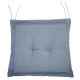 Cuscino per sedia con volant grigio 40x40x5