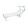 Lettino Rimini bianco 153x21x72 cm