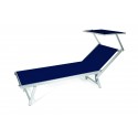 Lettino Rimini blu navy 153x21x72