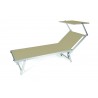 Lettino Rimini color sabbia 153x21x72
