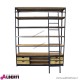 Libreria Ferdy in legno 182x41x217 cm