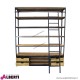 Libreria Ferdy in legno 182x41x217 cm