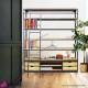 Libreria Ferdy in legno 182x41x217 cm