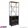 Libreria Brock in legno con cassetti 68x39x183h cm